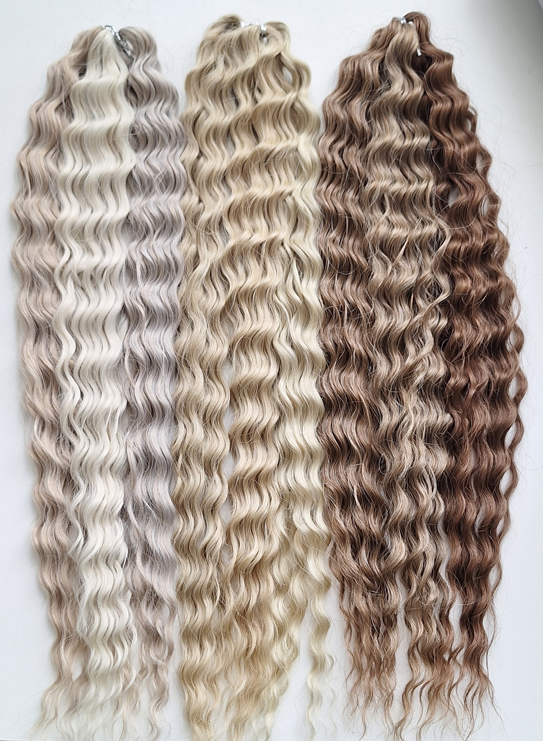 Surf Wave BLOND MIX(linen(42+79+143)56E+56F+APRIC1+ BROWN129+14+14A)300g,55cm)