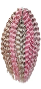 Vlnitý kanekalon Ariel PINKY MIX 300g