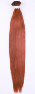 Vlasové třásně BRONZE(17) VIR TEXTURE 55-65 cm