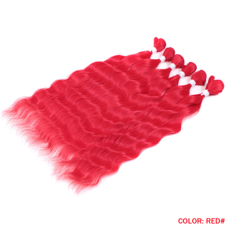 Vlasové třásně IMMA RED (6 svazků )50cm -210g