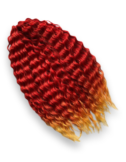 Vlnitý kanekalon Ariel T-Red/Yellow 300g
