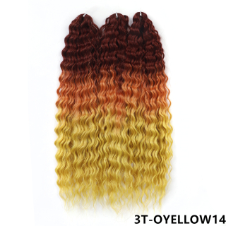 Vlnitý kanekalon Ariel 3T-0YELLOW14 300g