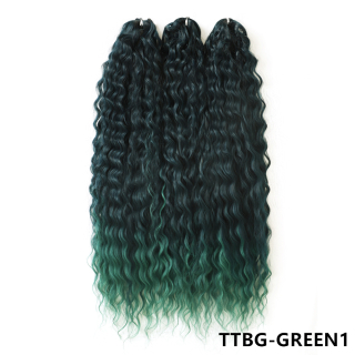 Vlnitý kanekalon Ariel TT1BG/GREEN1 100g
