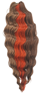 Anna BRAIDING SHOP 23(BROWN78+BROWN77+RED AMBER) (300g,55cm)