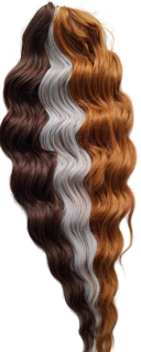 Anna BRAIDING SHOP O(LORANGE3+56C+17) (300g,55cm)