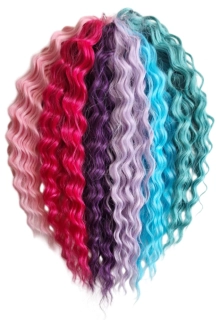 Vlnitý kanekalon Ariel COLORFUL (300g,40cm)