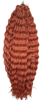 Vlnitý kanekalon Ariel AMBER RED 100g