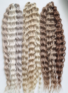 Surf Wave BLOND MIX(linen(42+79+143)56E+56F+APRIC1+ BROWN129+14+14A)300g,55cm)