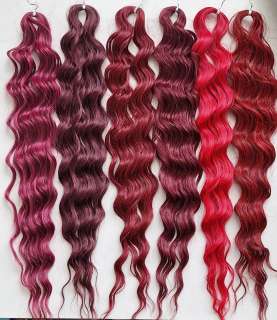 Surf Wave BURGUNDY MIX(BRED,BRED3,PR11,530,118,WINE RED6)(300g,55cm)
