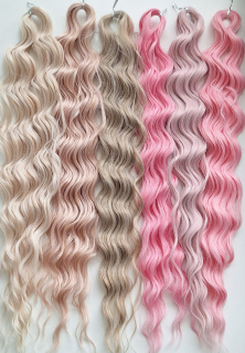 Surf Wave PINK MIX(APRIC1,GPINK15,CREAMY,GPINK23,PINK4,PINK14)(300g,55cm)