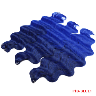 Body Wave/Hollywood T1B-BLUE1 (100g,55cm)
